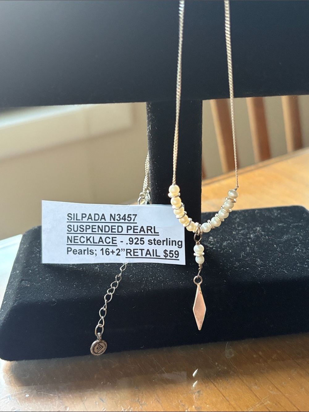 Silpada Pearl .925 Necklace